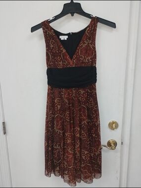 London Times Paisley Sleeveless Fit & Flare Dress Size 6